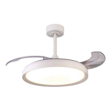 Aigostar - Світлодіодний стельовий вентилятор з регулюванням яскравості LED/50W/230V 2700-6500K 106см білий + пульт дистанційного керування