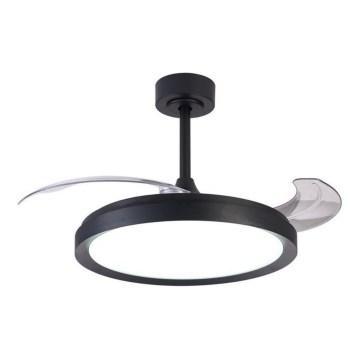 Aigostar - Світлодіодний стельовий вентилятор з регулюванням яскравості LED/50W/230V 2700-6500K 106см чорний + пульт дистанційного керування