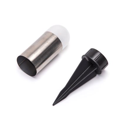 Aigostar - Світлодіодний світильник на сонячній батареї LED/0,006W/1,2V 20 см матовий хром 40 mAh 6500K IP44