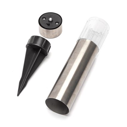 Aigostar - Світлодіодний світильник на сонячній батареї LED/0,006W/1,2V 31,5 см 100 mAh матовий хром 6500K IP44