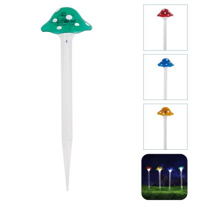 Aigostar - Світлодіодний світильник на сонячній батареї LED/0,006W/1,2V 100 mAh 2700K IP44 зелений