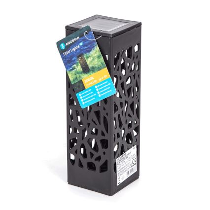 Aigostar - Світлодіодний світильник на сонячній батареї LED/0,006W/1,2V 100 mAh 28,5 см чорний 6500K IP44