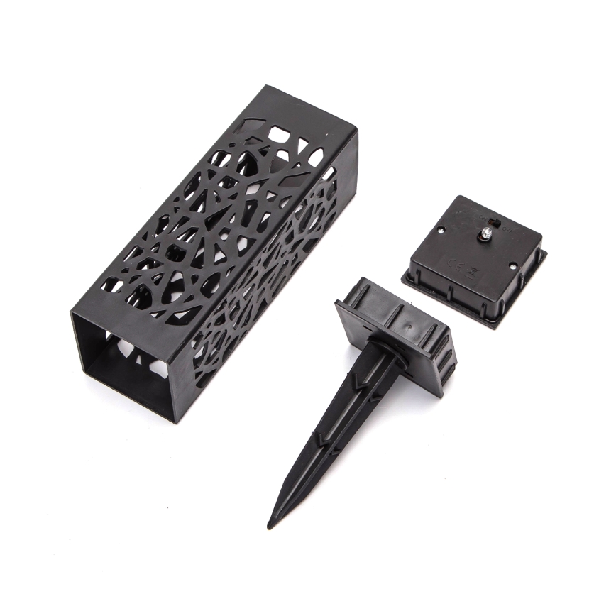 Aigostar - Світлодіодний світильник на сонячній батареї LED/0,006W/1,2V 28,5 см чорний 100 mAh 6500K  IP44
