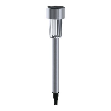 Aigostar - Світлодіодний світильник на сонячній батареї LED/0,006W/1,2V 29,5 см матовий хром 6500K IP44