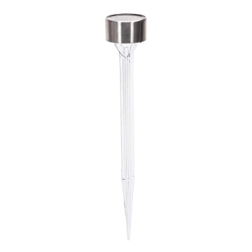 Aigostar - Світлодіодний світильник на сонячній батареї LED/0,006W/1,2V 32см матовий хром 2700K IP44