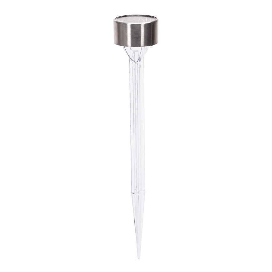 Aigostar - Світлодіодний світильник на сонячній батареї LED/0,006W/1,2V 32см матовий хром 2700K IP44