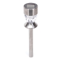 Aigostar - Світлодіодний світильник на сонячній батареї LED/0,006W/1,2V 35,5 см матовий хром 2700K IP44 100 mAh