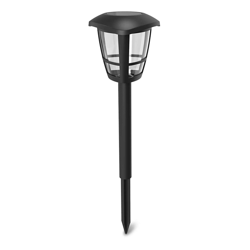 Aigostar - Світлодіодний світильник на сонячній батареї LED/0,06W/2V 100 mAh 33,8 см 6500K IP44 чорний