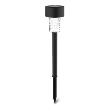 Aigostar - Світлодіодний світильник на сонячній батареї LED/0,06W/2V 32,7 см 6500K IP44 чорний