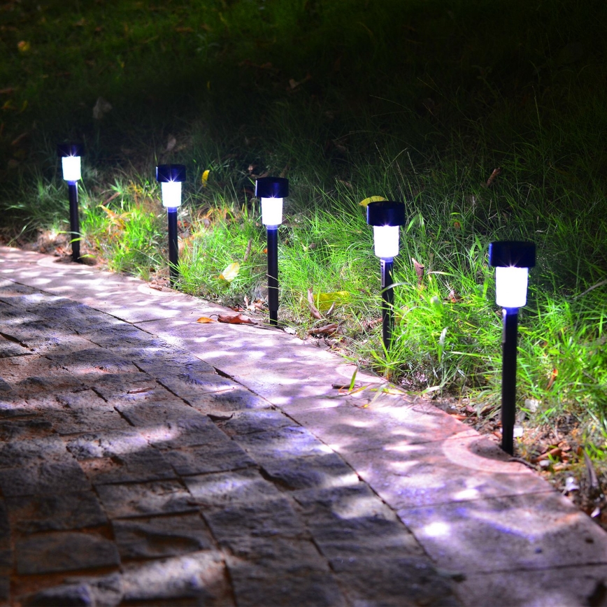 Aigostar - Світлодіодний світильник на сонячній батареї LED/0,06W/2V 32,7 см 6500K IP44 чорний