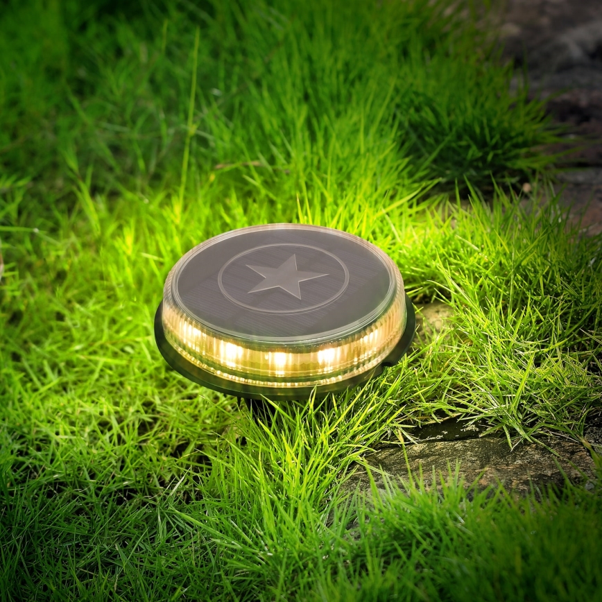 Aigostar - Світлодіодний світильник на сонячній батареї LED/0,6W/5,5V 24,5 см 500 mAh 3200K IP66 чорний