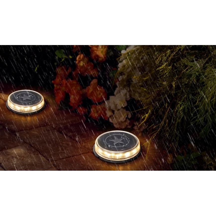 Aigostar - Світлодіодний світильник на сонячній батареї LED/0,6W/5,5V 24,5 см 500 mAh 3200K IP66 чорний