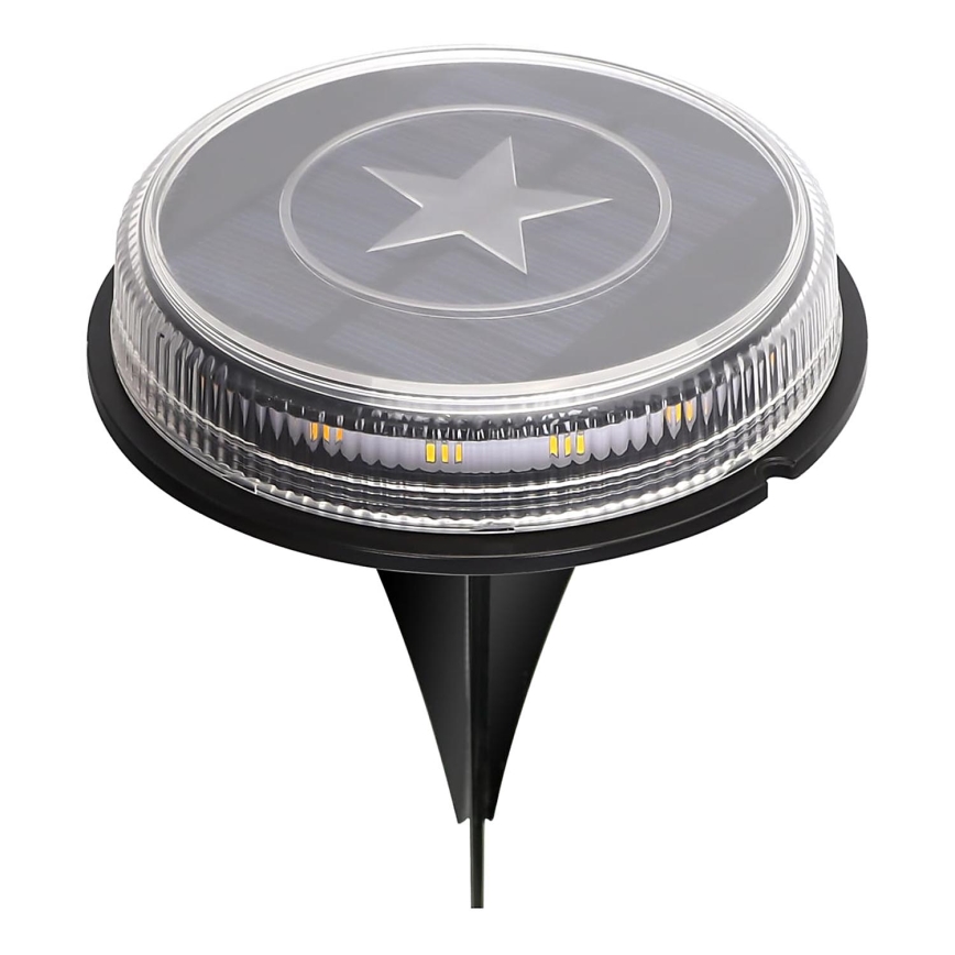 Aigostar - Світлодіодний світильник на сонячній батареї LED/0,6W/5,5V 24,5 см 500 mAh 3200K IP66 чорний