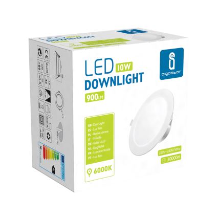 Aigostar - Вбудований стельовий LED світильник для ванної LED/10W/230V 6000K IP44 діаметр 11,5 см білий