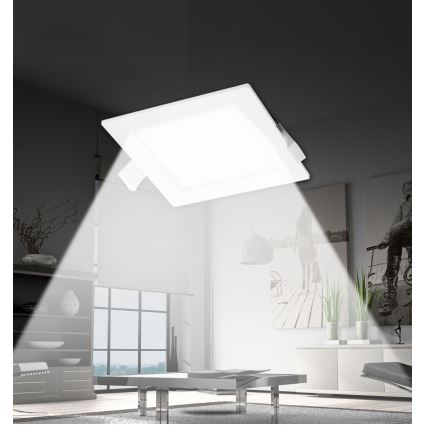 Aigostar - Світлодіодний вбудований світильник LED/16W/230V 16,5x16,5 см 4000K білий