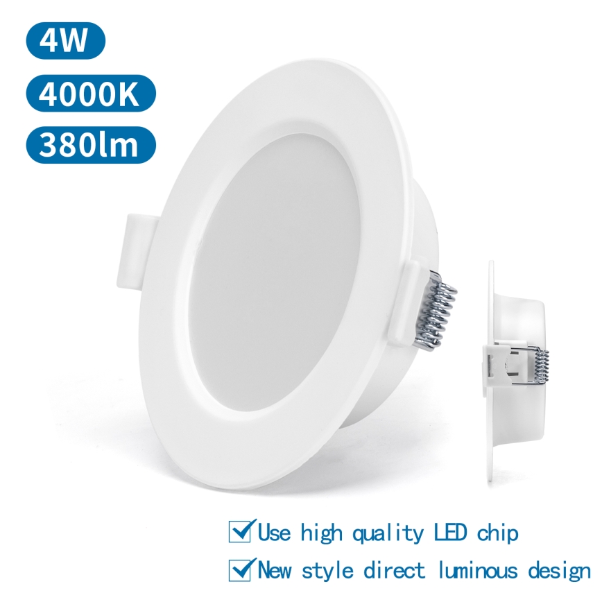 Aigostar - Світлодіодний вбудований світильник LED/4W/230V 4000K діаметр 9,8 см білий