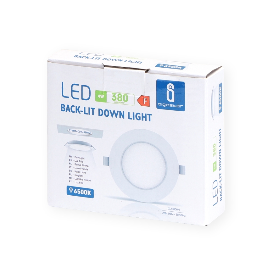 Aigostar - Світлодіодний вбудований світильник LED/4W/230V 6500K діаметр 9,8 см білий