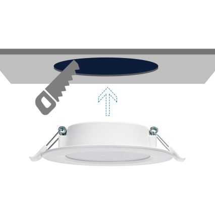 Aigostar - Світлодіодний вбудований світильник LED/6W/230V 4000K діаметр 11,8 см білий