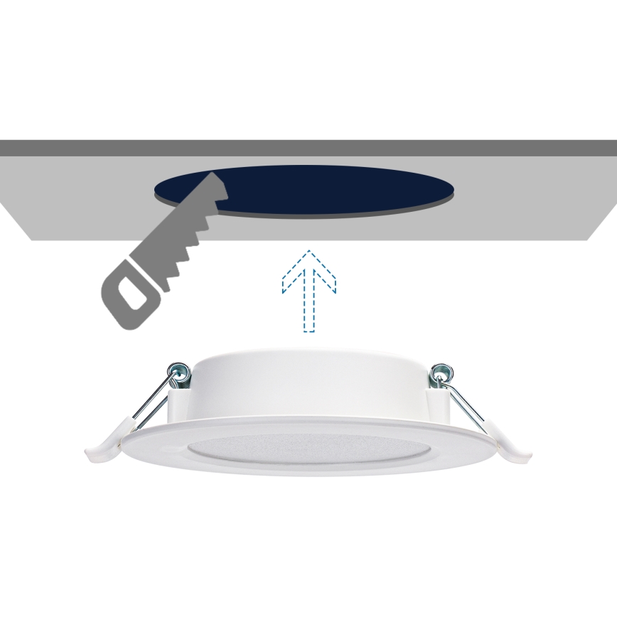 Aigostar - Світлодіодний вбудований світильник LED/6W/230V 4000K діаметр 11,8 см білий