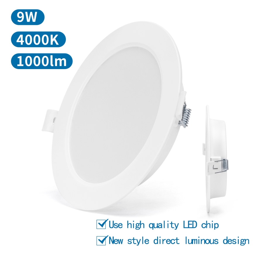 Aigostar - Світлодіодний вбудований світильник LED/9W/230V 4000K діаметр 14,5 см білий
