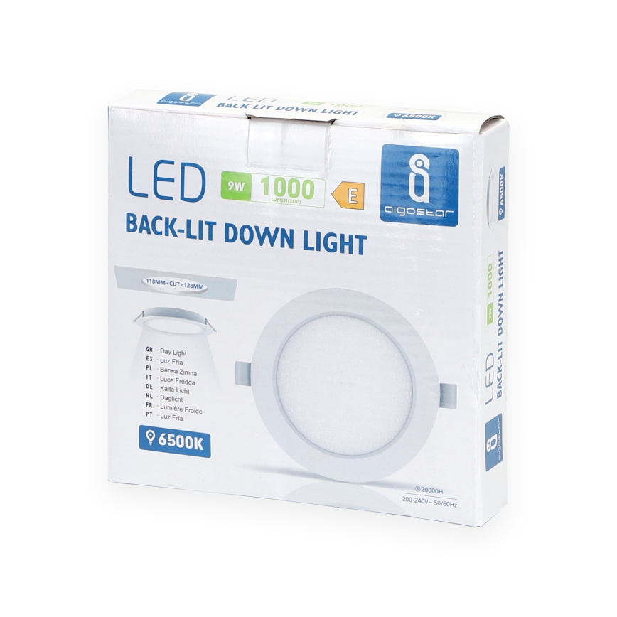 Aigostar - Світлодіодний вбудований світильник LED/9W/230V 6500K діаметр 14,5 см білий