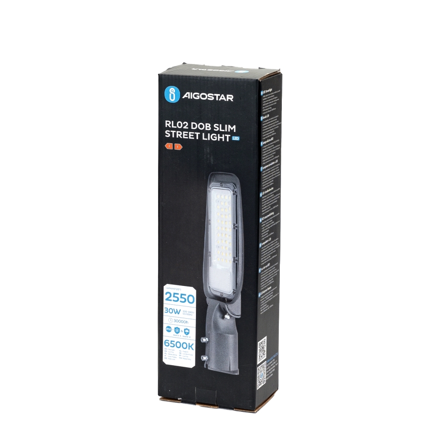 Aigostar - Світлодіодний вуличний ліхтар LED/30W/230V 6500K IP65