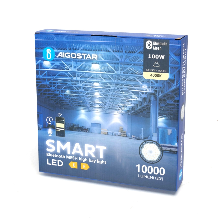 Aigostar - LED Промисловий вуличний світильник з регулюванням яскравості MESH High Bay LED/100W/230V 4000K IP65