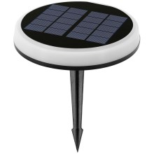 Aigostar - Світлодіодний світильник на сонячній батареї LED/0,6W/2V діаметр 16,5 см 3000K/4000K/6500K IP65 чорний