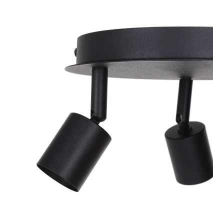 Aigostar - Точечный светильник 3x GU10/60 Вт/230 В, чёрный