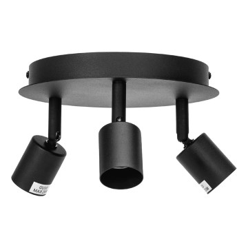 Aigostar - Точковий світильник 3xGU10/60W/230V чорний