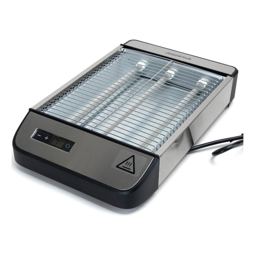 Aigostar - Тостер 840-1000W/230V матовий хром