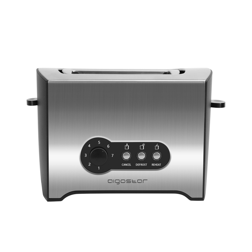 Aigostar - Тостер на два отделения 900W/230V матовый хром