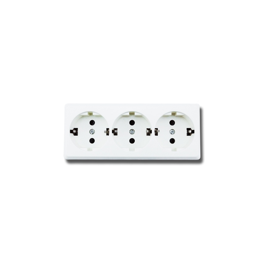 Aigostar - Тройная бытовая розетка SCHUKO 250 В / 16 А