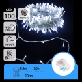 Aigostar - уличная LED-гирлянда 100 светодиодов/8 режимов/3×AA 10,3 м IP44 холодный белый