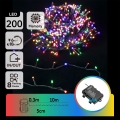 Aigostar - Уличная LED-гирлянда 200 LED/8 функций 3xAA 10,3 м IP44 многоцветная