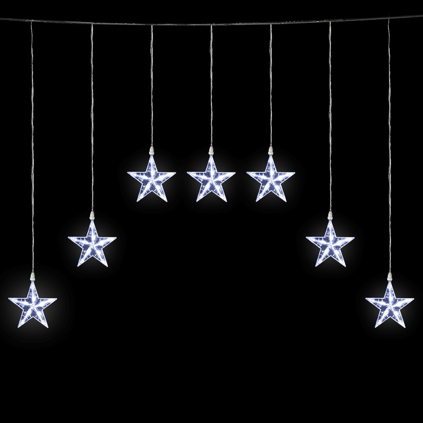 Aigostar - светодиодная уличная гирлянда, 70 светодиодов, 1,2×1 м, IP44, холодный белый, со звёздами