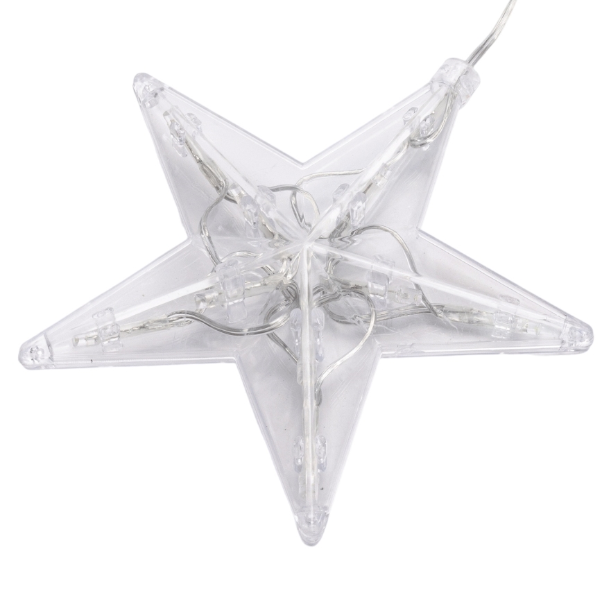Aigostar - светодиодная уличная гирлянда, 70 светодиодов, 1,2×1 м, IP44, холодный белый, со звёздами