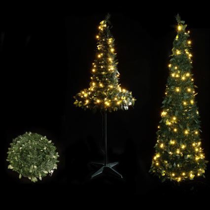 Aigostar - уличная рождественская ёлка LED, 150 светодиодов, 1,8 м, IP44, зелёная, тёпло-белая