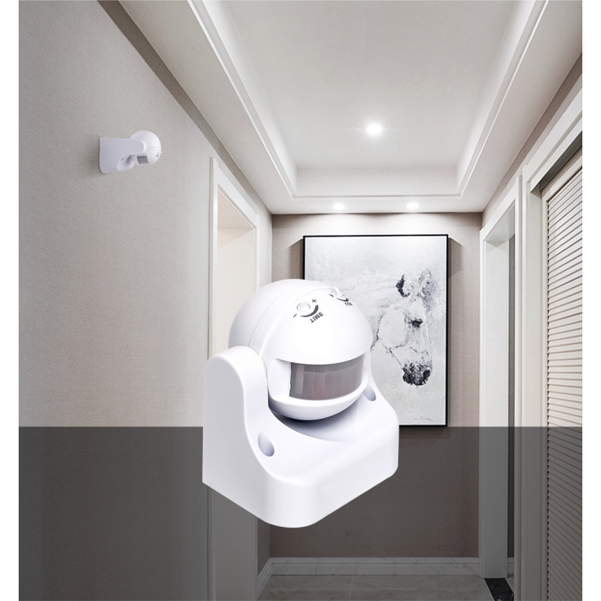 Aigostar - Уличный инфракрасный датчик движения 230V IP44 белый