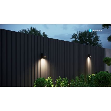 Aigostar - Уличный настенный светильник 1xGU10/35W/230V черный IP54