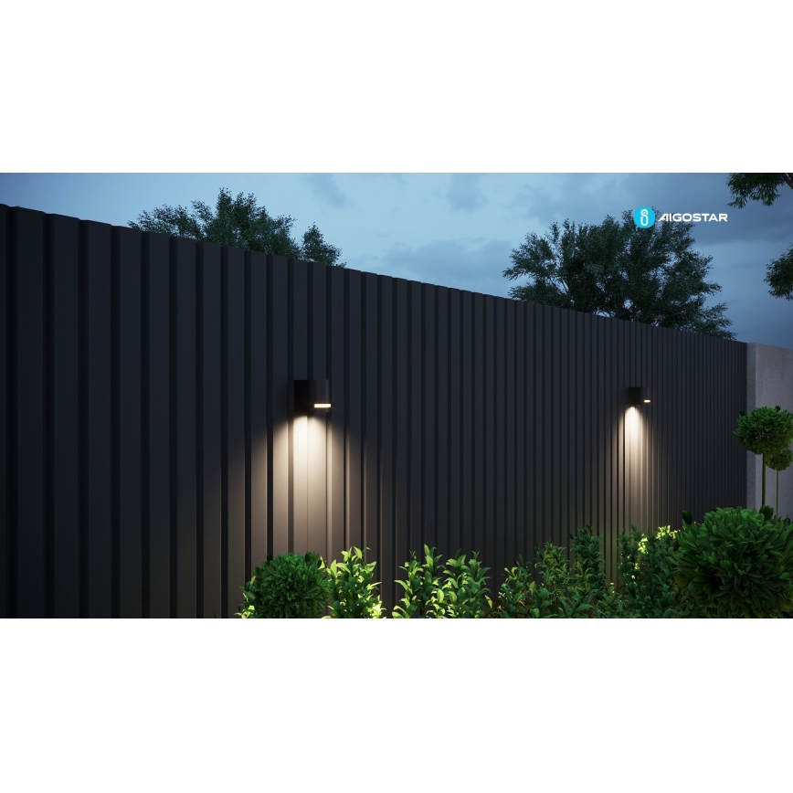 Aigostar - Уличный настенный светильник 1xGU10/35W/230V черный IP54