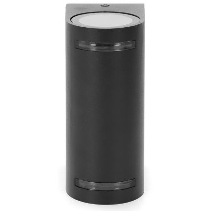 Aigostar - Уличный настенный светильник 2xGU10/35W/230V черный IP54