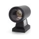 Aigostar - Уличный настенный светильник 1xGU10/230V черный IP65 круглый