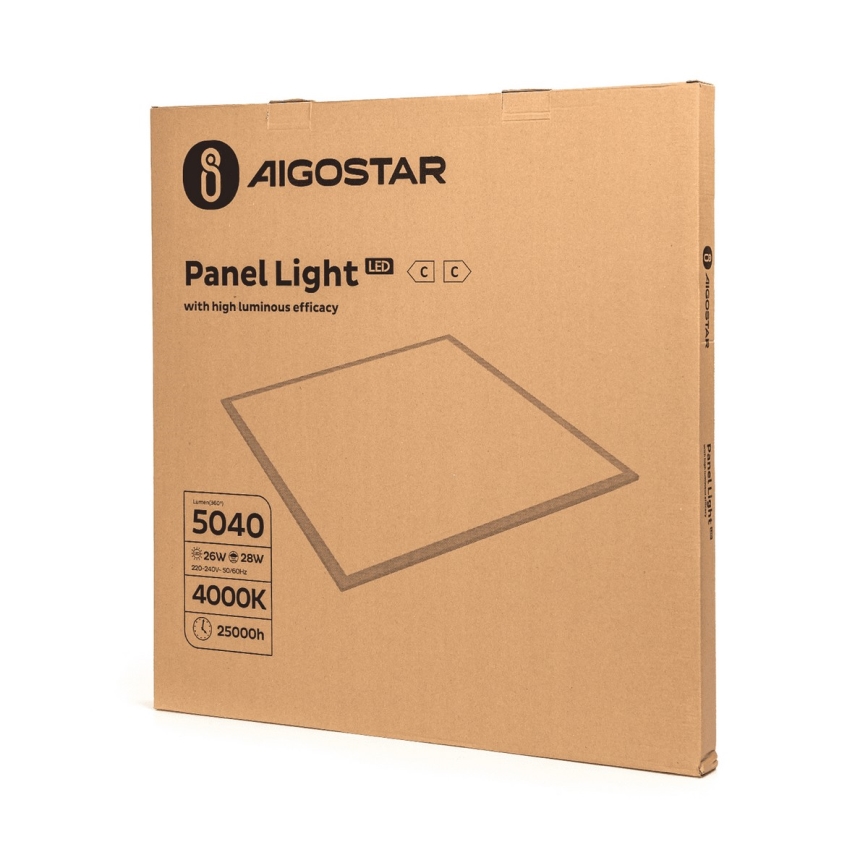 Aigostar - Вбудована стельова LED панель LED/28W/230V 60x60 см 4000K