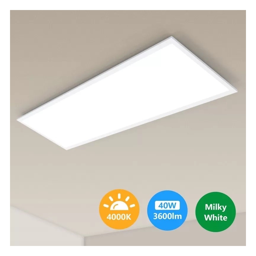 Aigostar - Вбудована стельова LED панель LED/40W/230V 4000K 30x120см
