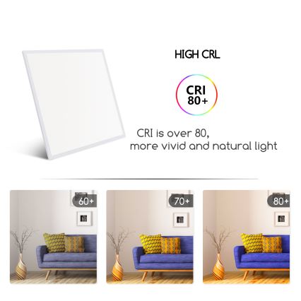 Aigostar - Вбудована стельова LED панель LED/40W/230V 6500K 60x60см білий