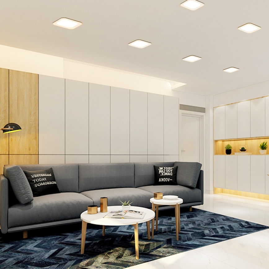 Aigostar - вбудований LED‑світильник 9 Вт/230 В 4000 К 14,5x14,5 см білий