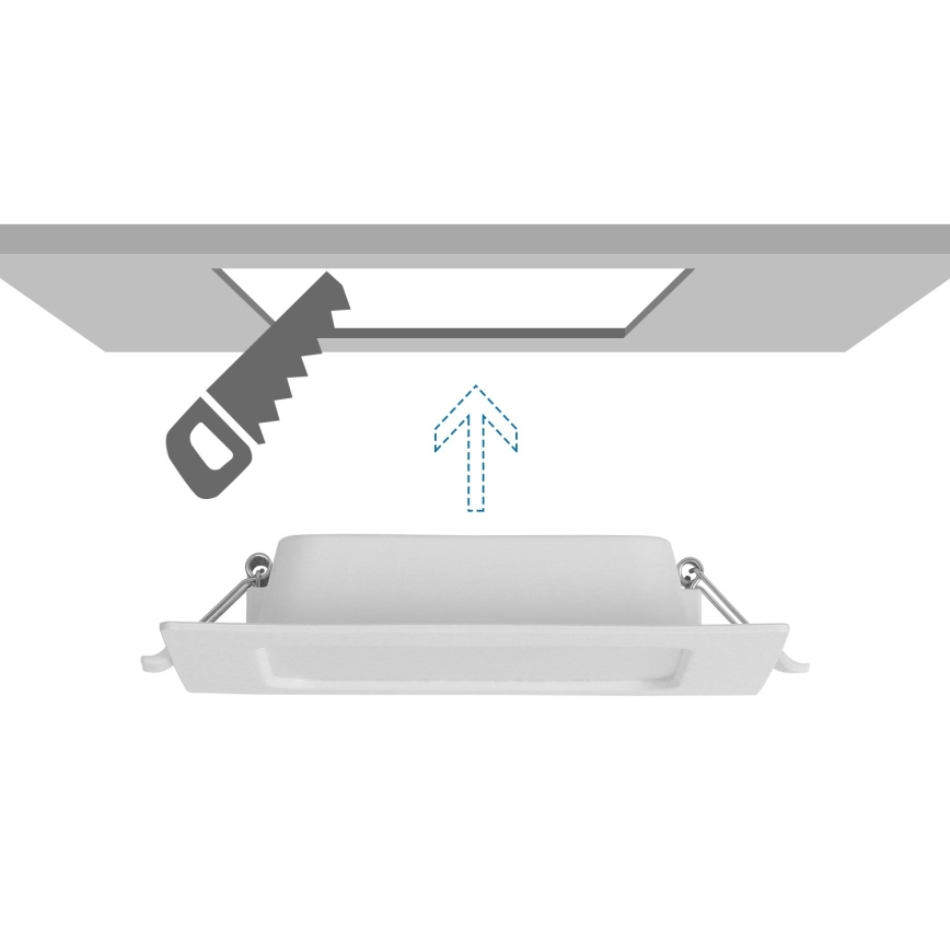 Aigostar - вбудований LED‑світильник 9 Вт/230 В 4000 К 14,5x14,5 см білий