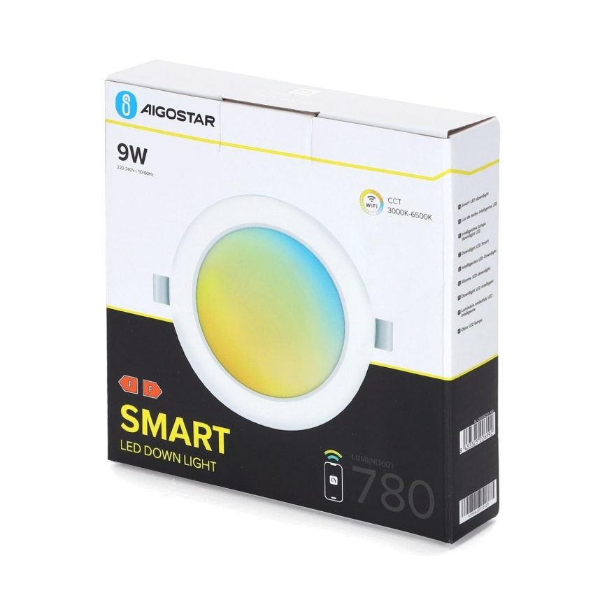 Aigostar - Вбудований стельовий LED світильник з регулюванням яскравості LED/9W/230V діаметр 14,5 см Wi-Fi