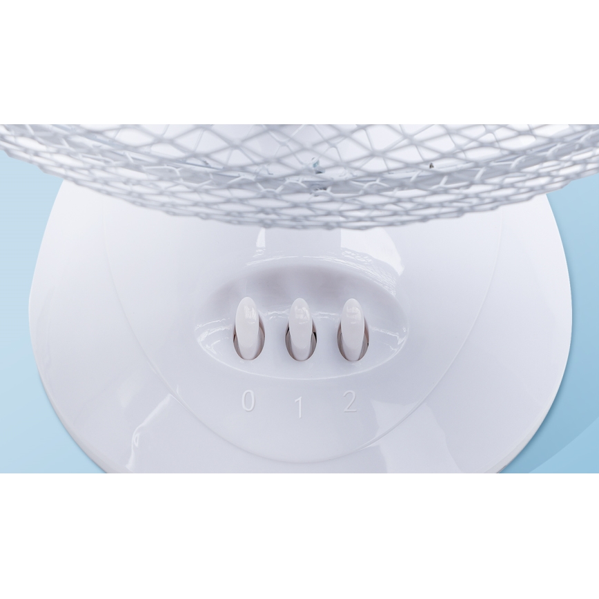 Aigostar - Вентилятор настільний 22W/230V 27 см білий